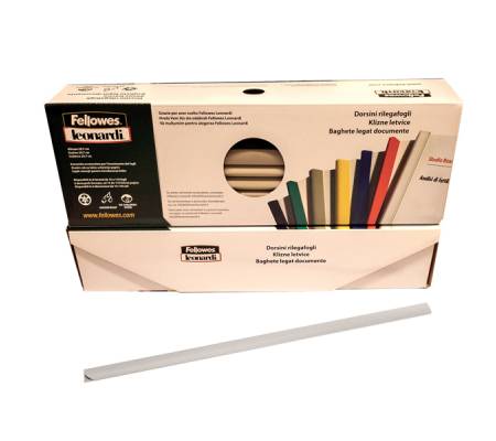 Dorsetti tondi per rilegatura - 8 mm - grigio - scatola 50 pezzi - Fellowes - D108GR - 8015687018639 - DMwebShop