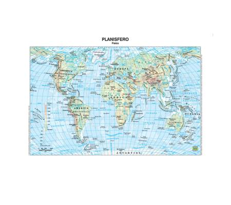 Carta geografica Mondo - scolastica - plastificata - 297 x 420 mm - conf. 20 pezzi - Belletti - BS02P - 9788881462919 - DMwebShop