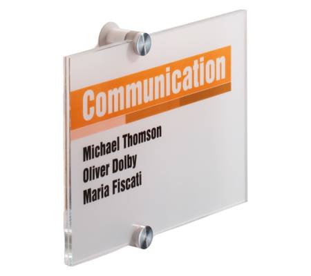 Targa per porte-pareti Crystal Sign - 21 x 14,8 cm - Durable - 4823-19 - 4005546403595 - DMwebShop