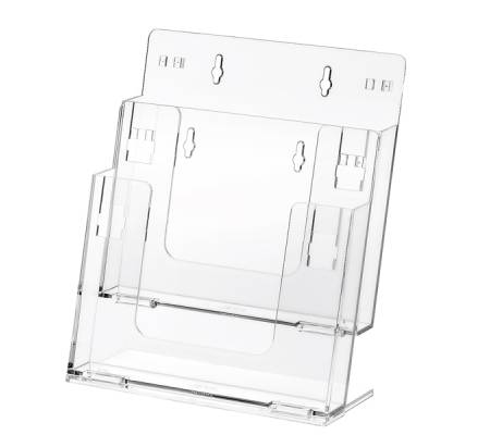 Portadepliant componibile - da banco e parete - 2 tasche A4 - conf. 2 pezzi - Lebez - 5027 - 8007509050279 - DMwebShop