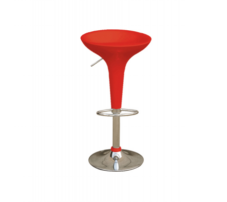 Sgabello bar - ABS-acciaio cromato - 35 x 45 x 55-78 cm - rosso - Serena Group - HC148R - 8032937533100 - DMwebShop