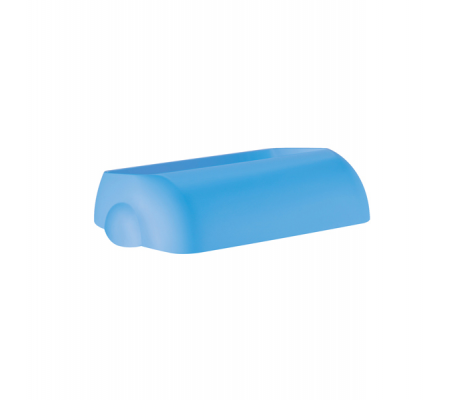 Coperchio per cestino gettacarte Soft Touch - 33,5 x 22,5 x 9 cm - 23 lt - azzurro - Mar Plast - A74401AZ - 8020090081859 - DMwebShop