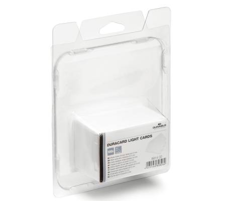 Tessere bianche per stampante Duracard ID 300 - spessore 0,5 mm - 5,4 x 8,6 cm - conf. 100 pezzi - Durable - 8914-02 - 4005546808260 - DMwebShop