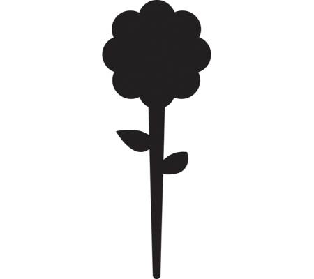 Silhouette Tags - formato fiore - 15 x 25 cm - nero - set 5 pezzi - Securit - TAG-FLOWER-5 - 8718226499011 - DMwebShop