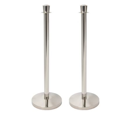 Colonnina segnapercorso cromata Budget altezza - 100 cm - conf. 2 pezzi - Securit - RS-LW-CH - 8719075281048 - DMwebShop