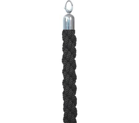 Cordone intrecciato per colonnina segnapercorso - colore nero - lunghezza 150 cm - Securit - RS-CLRP-CHBL - 8717624242830 - DMwebShop
