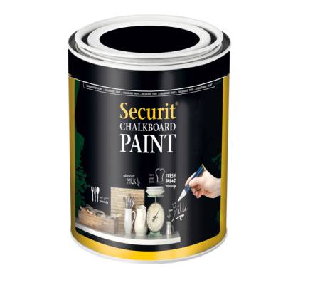 Pittura Lavagna - nero - 250 ml - 5 mq - Securit - PNT-BL-SM - 8719075281062 - DMwebShop