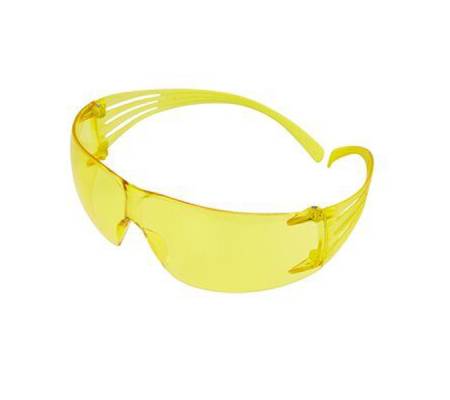 Occhiali di protezione Securefit SF203AF - policarbonato - giallo - 3M - 82202 - 7100112008 - 51131272545 - DMwebShop
