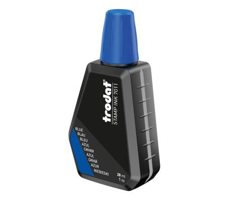 Inchiostro 7011 per timbro in gomma - 28 ml - blu - Trodat - 55883. - 92399558835 - DMwebShop