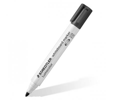 Pennarelli Lumocolor whiteboard 351 - punta tonda - tratto 2 mm - nero - Staedtler - 351-9 - 4007817328859 - DMwebShop