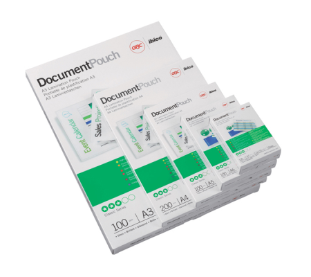 Pouches - A5 - 154 x 216mm - 2 x 125 micron - conf. 100 pezzi - Gbc