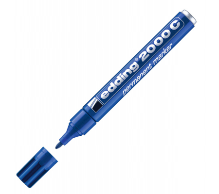 Marcatore permanente 2000c - punta tonda - 1,5 - 3 mm - blu - Edding