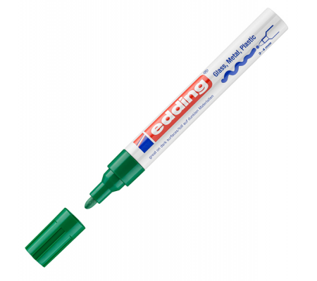 Marcatore 750 a vernice - punta 2 - 4 mm - verde - Edding E-750 004