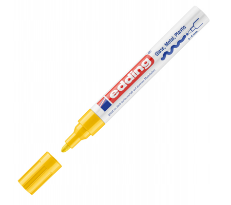 Marcatore permanente a vernice 750 - punta 2 - 4 mm - giallo - Edding - E-750 005 - 4004764018543 - DMwebShop