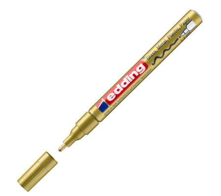 Marcatore permanente a vernice 751 - punta 1 - 2 mm - oro - Edding