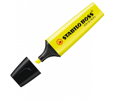 Evidenziatore Boss Original - punta a scalpello - tratto 2 - 5 mm - giallo 24 - Stabilo