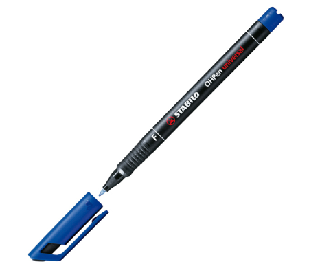 Pennarello OHPen universal permanente 842 - punta fine 0,7 mm - blu - Stabilo