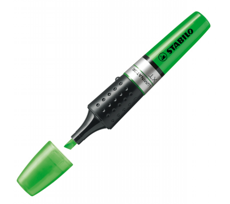 Evidenziatore Luminator - punta a scalpello - tratto 2 - 5 mm - verde - Stabilo