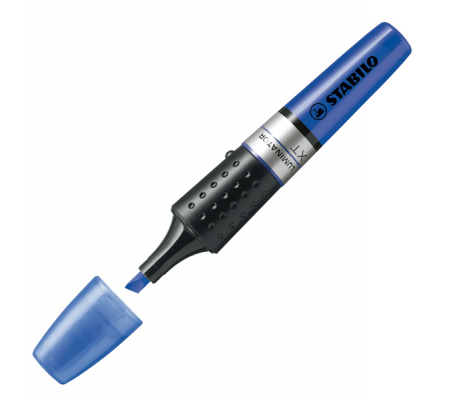 Evidenziatore Luminator - punta a scalpello - tratto da 2 - 5 mm - blu - Stabilo