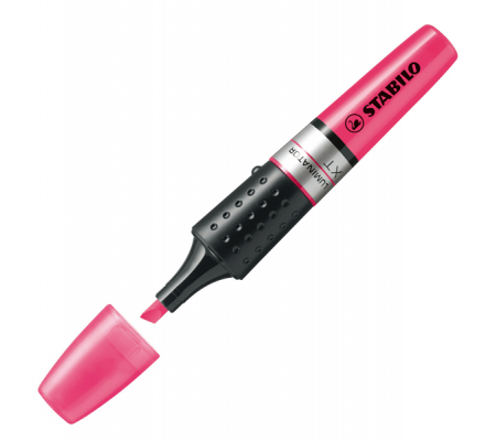 Evidenziatore Luminator - punta a scalpello - tratto da 2 - 5 mm - rosa - Stabilo