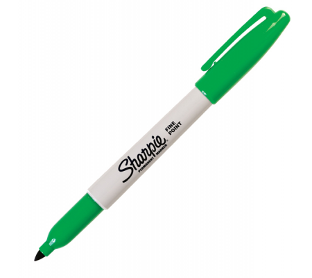 Marcatore permanente RT - punta fine - 1 mm - verde - Sharpie S0810960