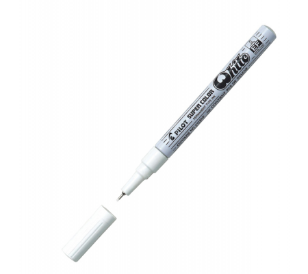 Marcatore a vernice Super Color - punta extra fine - 1 mm - bianco - Pilot 002725