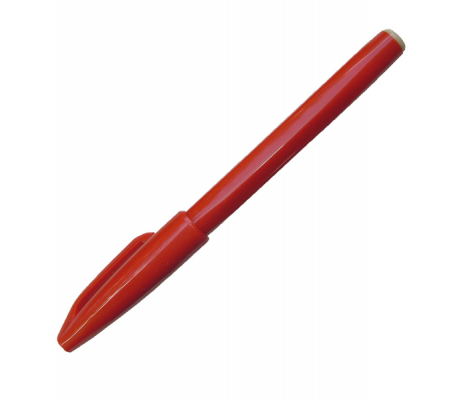 Pennarello Sign Pen S520 punta feltro - punta 2 mm - rosso - Pentel