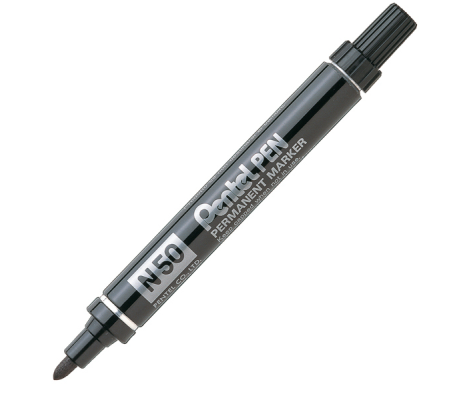 Marcatore permanente N50 - punta tonda - nero - Pentel