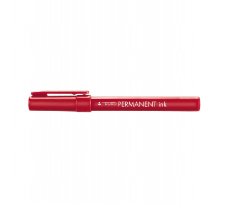 Marcatore Permanent Ink - punta tonda 2 mm - rosso - conf. 12 pezzi - Tratto - 732502 - 8000825732522 - DMwebShop