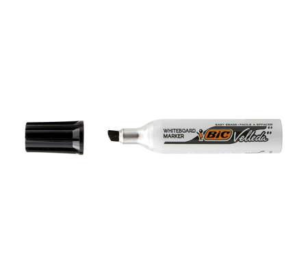 Pennarello Whiteboard Marker Velleda 1781 - punta a scalpello da 3,2 a 5,5 mm - nero - Bic 940298