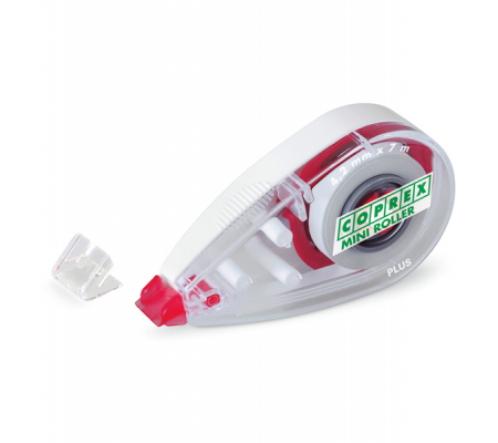 Correttore a nastro Mini Roller - 4,2 mm x 7mt - chiusura salva nastro - Coprex - Lebez 8090