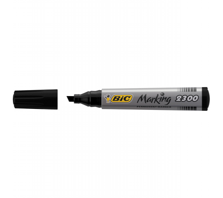 Marcatori permanente Marking a base d'alcool - punta scalpello 3,7 - 5,5 mm - nero - conf. 12 pezzi - Bic - 820926 - 3086122300096 - DMwebShop