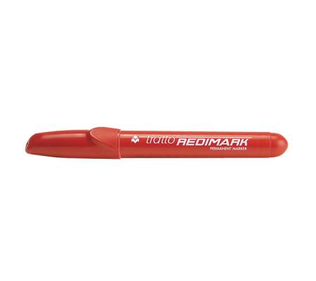 Marcatore permanente Redimark - punta tonda - 3,5 mm - rosso - conf. 12 pezzi - Tratto - 856002 - 8000825856020 - DMwebShop