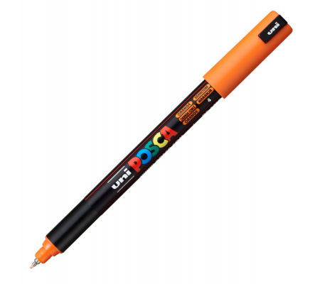 Marcatore a base d'acqua Uni Posca Pen PC1M - punta extra fine - 0,7 mm - arancio - Uni Mitsubishi - M PC1MR AC - 4902778089804 - DMwebShop