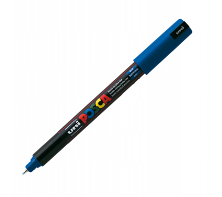 Marcatore a base d'acqua Uni Posca Pen PC1M - punta extra fine - 0,7 mm - blu - Uni Mitsubishi
