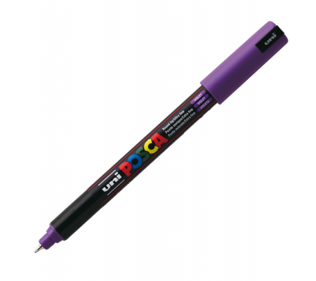 Marcatore a base d'acqua Uni Posca Pen PC1M - punta extra fine - 0,7 mm - viola - Uni Mitsubishi