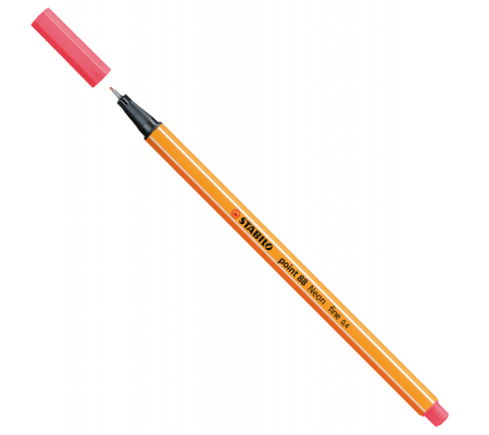 Fineliner Point 88 - tratto 0,4 mm - rosso neon 040 - Stabilo - 88/040 - 4006381438858 - DMwebShop