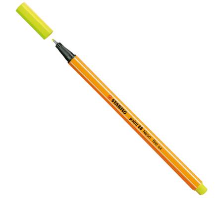 Fineliner Point 88 - tratto 0,4 mm - giallo neon 024 - conf. 10 pezzi - Stabilo - 88/024 - 4006381438544 - DMwebShop