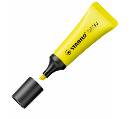 Evidenziatore Neon - punta a scalpello - tratto 2 - 5 mm - colore giallo - Stabilo - 72/24 - 4006381401104 - DMwebShop