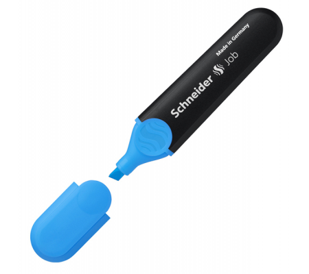 Evidenziatore Job - punta a scalpello - tratto da 1 - 5 mm - colore azzurro - Schneider P001503