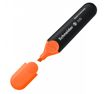Evidenziatore Job - punta a scalpello - tratto da 1 - 5 mm - colore arancio - Schneider P001506