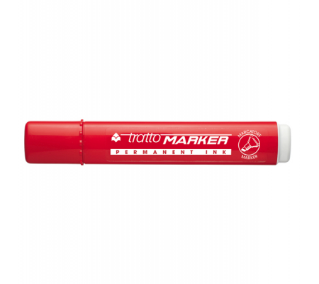 Marcatore permanente Marker - punta a scalpello - 6,5 mm - rosso - Tratto - 840102 - 8000825004025 - DMwebShop