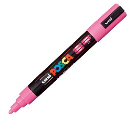 Marcatore a base d acqua Uni Posca PC5M punta tonda media 1,8,2 - 5 mm rosa Uni Mitsubishi - 6535