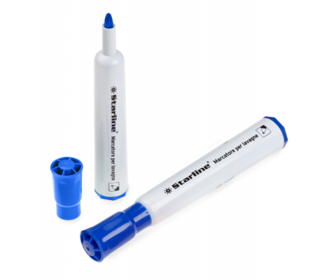 Marcatore per lavagne cancellabili - punta tonda - 2 mm - blu - Starline STL1650