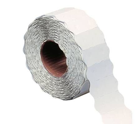 Etichetta a onda - removibile - 26 x 12 mm - bianco - rotolo da 1500 etichette - conf. 16 pezzi - Markin - X3502612RIM - 37904A - DMwebShop