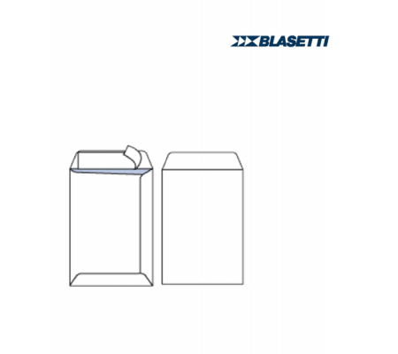 Busta a sacco bianca serie Mailpack strip adesivo - 230 x 330 mm - 80 gr - conf. 100 pezzi - Blasetti - 563 - 8007758008229 - DMwebShop