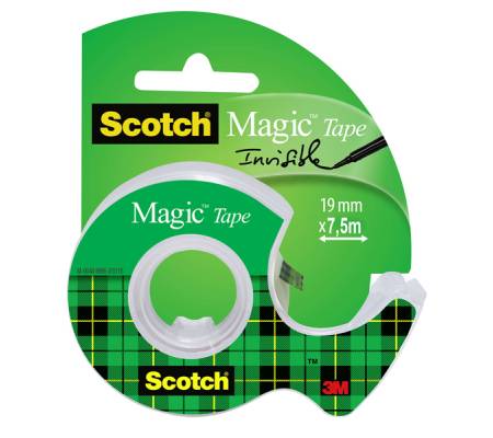 Nastro adesivo Magic 810 - permanente - 19 mm x 7,5 mt - trasparente - con chiocciola - Scotch - 7100086322 - 51131592087 - DMwebShop