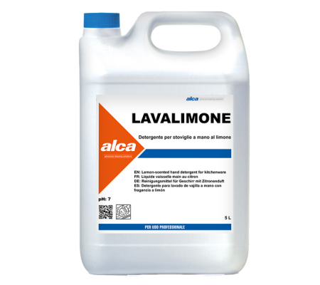 Detersivo per piatti Lavalimone - tanica da 5 lt - Alca - ALC585 - 8032937570617 - DMwebShop