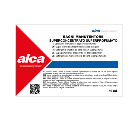 Manutentore Bagni Linea Monodose - superprofumato - bustina da 50 ml - Alca - ALC1039 - 8032937570747 - DMwebShop