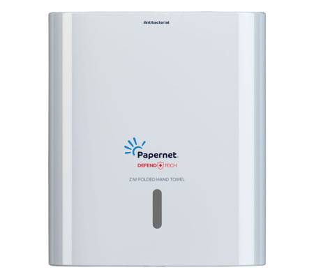 Distributore asciugamani piegati a Z-W Hi-Tech - 29 x 10,8 x 33,6 cm - bianco - Papernet - 416148 - 8024929561482 - DMwebShop